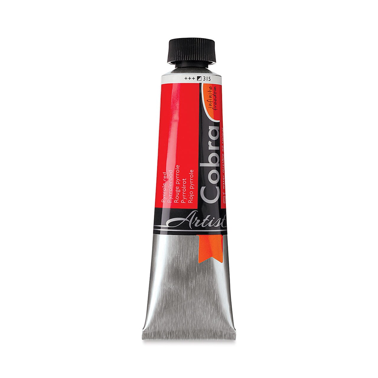 Cobra Artist Water Mixable Oil Paint - Pyrrole Red, 40 ml tube